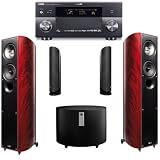 Yamaha RX-Z11BL Home Theater System Bundle with KEF Speakers