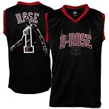 NBA Majestic Derrick Rose Chicago Bulls Youth D-Rose Notorious Jersey - Black (Medium)