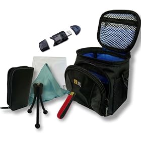 Deluxe Digital Kit with High Quality Carrying Case for your Compact Camcorder, Digital or 35mm Camera and Accessories ***Includes Card Reader***