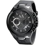 Armani Exchange Black Steel Chronograph Watch