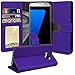 Galaxy S7 Edge Case, Tauri [Stand Feature] Wallet Leather Case with Stand, ID & Credit Card Pockets Flip Cover For Samsung Galaxy S7 Edge - Purple