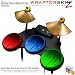 Fire Colors Skin by WraptorSkinz fits Guitar Hero 4 World Tour Drum Set for Nintendo Wii, XBOX 360, PS2 & PS3 (DRUMS NOT INCLUDED)