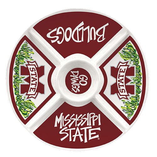 Collegiate Melamine Veggie Tray (Mississippi State Bulldogs)