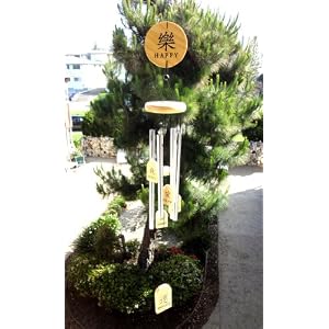 Asian Feng Shui Metal Windchime Patio Decoration