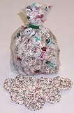 Scott's Cakes Yogurt Pretzels with Christmas Color Non-Pareils 1/2 Pound Snowman Bag