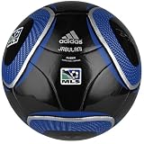 Adidas WC10 MLS Glider Soccer Ball, Black/Satellite/Satellite, 3