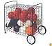 Champion Sports Lockable Ball Storage Locker With Terrain Wheels (36 Inch x 24 Inch x 36 Inch)
