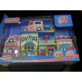 Fisher Price Sweet Streets 3 Sets - Ice Cream Truck, Dance Studio and Candy Shop, Pet Shop... by Fisher Price Sweet Streets