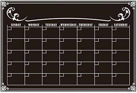 Magnetic Dryerase Chalkboard Calendar