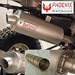 Honda 400EX Spiral Core Slip-on Exhaust