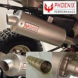 Honda 400EX Spiral Core Slip-on Exhaust