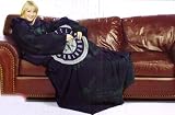 Seattle Mariners Comfy Throw Blanket With Sleeves - Smoke Design