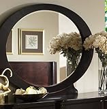 Crossroads Mirror in Rich Cherry