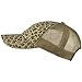 Low Profile Canvas Leopard Printed Mesh Cap