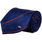 Denver Broncos Oxford Stripe Woven Silk Necktie