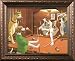 The Scratching Beagle Humor Framed Art Poster Print by Arthur Sarnoff, 22x18