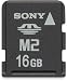 Sony Memory Stick Micro M2 16 GB Flash Memory Card with USB Reader