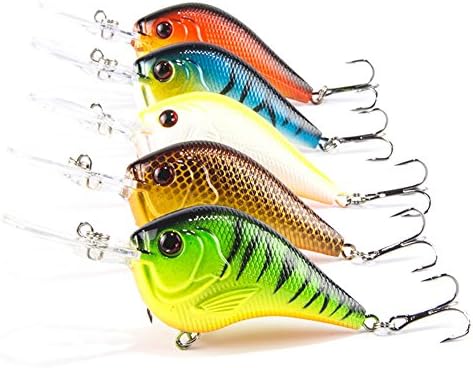 HappyFishing 5-9pcs/lot Mixed Mini Crank Fishing Lures Bass CrankBait Tackle 1.2-3.7inch