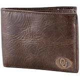 Fossil Athletic Oklahoma Sooners Brown Leather Roster Traveler Wallet