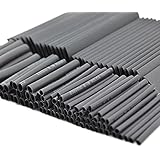 SOLOOP 127pc Black Heat Shrink Tube Assorted Cable Wire Wrap Electric Insulation Sleeve