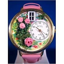 Whimsical Watches Unisex Climbing Roses Gold Watch Watch G1210005