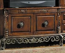 Home Elegance 8290-1 Barcelona Entertainment Center Wall Unit TV Stand