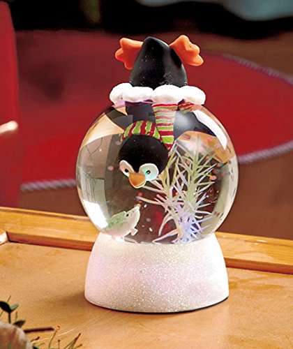 Cute Seasonal Color-changing Lighted Snow Globes-penguin