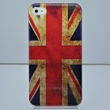 United Kingdom Flag Plastic Hard Cover for Iphone 4g/4s Ib035a + Free Screen Protector