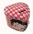 Betty Boop Heart Shape Tin Bank