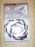 Phiten Tornado Titanium Necklace Black White 18''