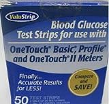 BLOOD GLUCOSE STRIPS FOR ONE TOUCH 12x50  EXP 04/08