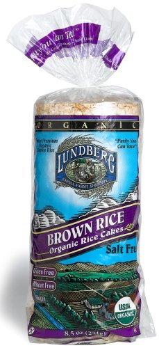 Lundberg Organic Brown Rice Cake, Unsalted, 8.5-Ounce Units  (Pack of 12)