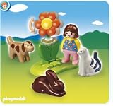 Girl with Pets 1-2-3