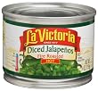 La Victoria Hot Jalapeno Peppers Diced, 4-Ounce Units (Pack of 24)