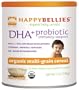 HAPPYBELLIES Organic Baby Cereals, DHA + Probiotic, Organic Multigrain Cereal, 7-Ounce Canisters (Pack of 6)