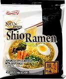Image of Japanese Shio Instant Ramen Noodle Soup (Non Fried) Low Sodium (5 Pack)