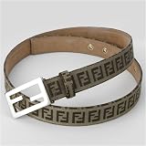 Fendi - Fendi 8C0130/7C0130 Zucchino Leather Belt- Tan/Brown