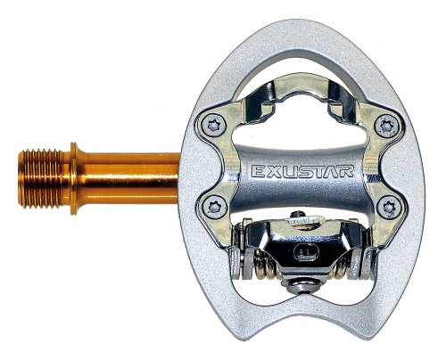 Exustar Pedal Renn-Clipless-Pedal, gold/ silber Preisvergleich
