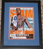 Gilbert Arenas Washington Wizards Signed Autographed Slam Magazine Framed Matted COA