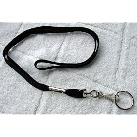 Lanyard Key-ID-Badge-Reel Holder With Snap Clip And Split Ring