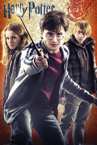 Empire 390998 Harry Potter - 7 - Trio - Filmposter Kino Movie Harry Potter und die Heiligt&uuml;mer des Todes 61 x 91.5 cm