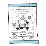 Your Best 717261036 Flauschdecke Sheepworld Schneeflocke, 150 / 200 cm