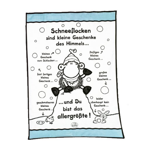Childrens Toyshop  Küche & Haushalt : Your Best 717261036 Flauschdecke Sheepworld Schneeflocke, 150 / 200 cm