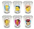 The Simpsons Moe's Tavern Shot Glass Set Of 6
