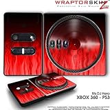 DJ Hero Skin Fire Red fit XBOX 360 and PS3 (DJ HERO NOT INCLUDED)