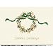 Green Deckle Wreath Holiday Cards