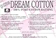 Quilter's Dream Cotton Batting - Natural Select-Mid Loft-Throw