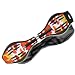 Makrofit Waveboard Pro XL bis 95 kg mit Tasche und Leuchtrollen, sunny, 88x23x30, 14036