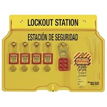 Master Lock Spanish/English 4-Padlock Capacity Station With Cover