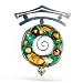 Green Spiral Buddah Temple Pin from the Artazia Collection #1703 GP OP image 1